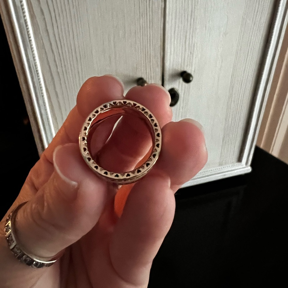 Rose Gold Hearts of Pandora Ring - Picture 3 of 7